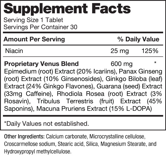 Venus nutrition facts